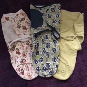 Infant Swaddles set of three